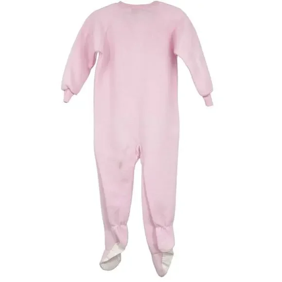 Osh Kosh B'Gosh VINTAGE Pink Footed Pajama Sleeper Zip up Fleece Baby Size 3T - Picture 7 of 8